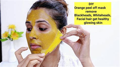 Does orange peel off mask remove facial hair?